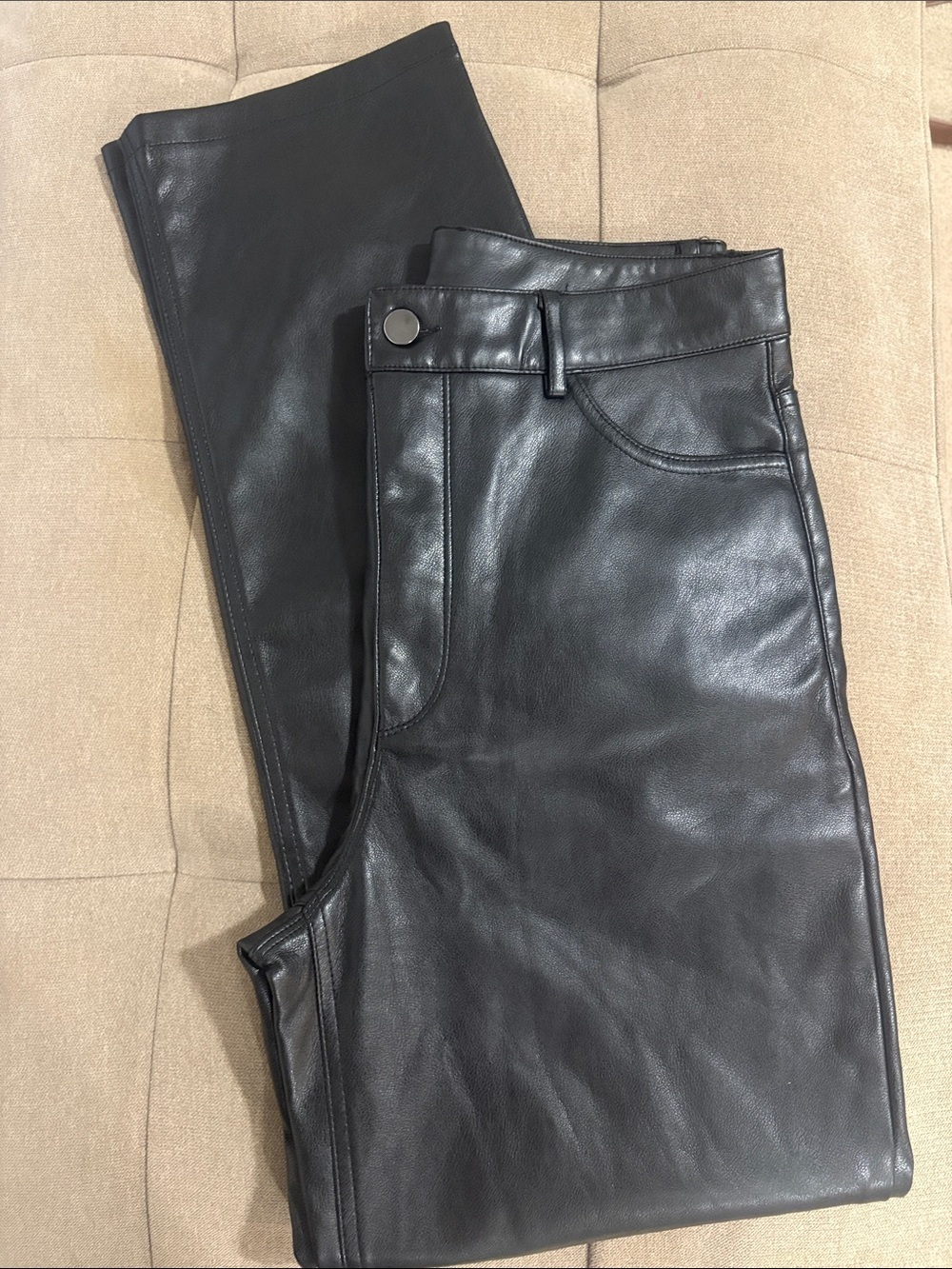 black leather pants size 6 Dynamite
